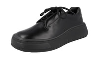 Prada Men's 2EG312 B4L F0002 Brushed Spazzolato Leather Sneaker