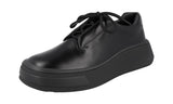 Prada Men's 2EG312 B4L F0002 Brushed Spazzolato Leather Sneaker