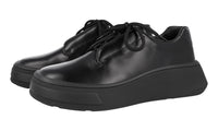 Prada Men's Black Brushed Spazzolato Leather Sneaker 2EG312