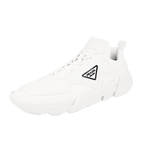 Prada Men's White Techno Stretch Sneaker 2EG314