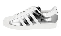 Prada Men's White Leather Superstar Sneaker 2EG321