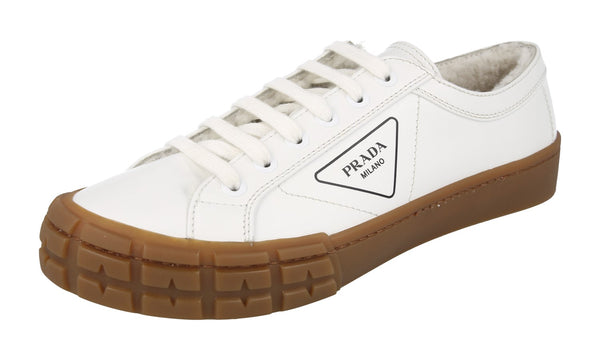 Prada Men's 2EG323 999 F0009 Leather Sneaker