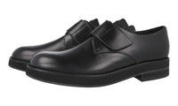 Prada Men's Black Brushed Spazzolato Leather Business Shoes 2EG334
