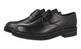 Prada Men's Black Brushed Spazzolato Leather Business Shoes 2EG334