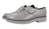 Prada Men's Grey Brushed Spazzolato Leather Business Shoes 2EG334