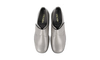 Prada Men's Grey Brushed Spazzolato Leather Business Shoes 2EG334