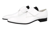 Prada Men's White Brushed Spazzolato Leather Business Shoes 2EG339