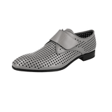 Prada Men's Grey Leather Business Shoes 2EG340