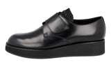 Prada Men's Black Brushed Spazzolato Leather Business Shoes 2EG341