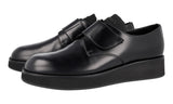 Prada Men's Black Brushed Spazzolato Leather Business Shoes 2EG341
