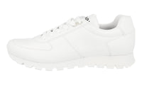 Prada Men's White Leather Matchrace Sneaker 2EG346