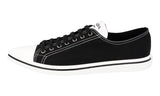 Prada Men's Black Synthesis Pointy Pointed Toe Sneaker 2EG358