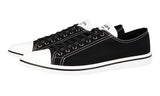 Prada Men's Black Synthesis Pointy Pointed Toe Sneaker 2EG358