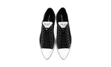 Prada Men's Black Synthesis Pointy Pointed Toe Sneaker 2EG358