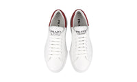 Prada Men's White Leather Macro Sneaker 2EG361