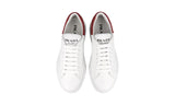 Prada Men's White Leather Macro Sneaker 2EG361