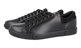 Prada Men's Black Leather Downtown Sneaker 2EG370