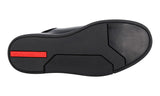 Prada Men's Black Leather Downtown Sneaker 2EG370