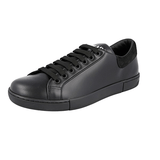 Prada Men's Black Leather Downtown Sneaker 2EG370