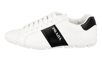 Prada Men's White Leather Monte Carlo Sneaker 2EG373