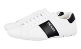 Prada Men's White Leather Monte Carlo Sneaker 2EG373