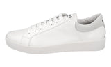 Prada Men's White Leather Downtown Sneaker 2EG374