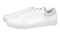 Prada Men's White Leather Sneaker 2EG374