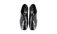 Prada Men's Black Leather Platform Lace-up Shoes 2EG379