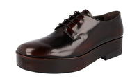 Prada Men's 2EG379 LVN F0038 Brushed Spazzolato Leather Business Shoes