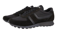 Prada Men's Black Leather Matchrace Sneaker 2EG382