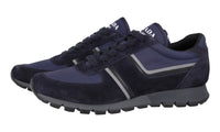 Prada Men's Blue Leather Matchrace Sneaker 2EG382