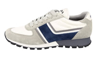 Prada Men's Grey Leather Matchrace Sneaker 2EG382