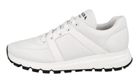 Prada Men's White Leather Prax01 Sneaker 2EG383