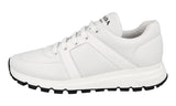 Prada Men's White Leather Prax01 Sneaker 2EG383