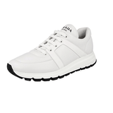 Prada Men's White Leather Prax01 Sneaker 2EG383
