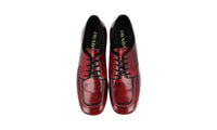 Prada Men's Brown Leather Derby Plateau Business Shoes 2EG384