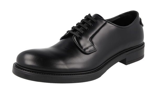 Prada Men's 2EG394 B4L F0002 welt-sewn Leather Business Shoes