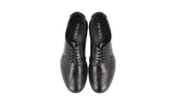 Prada Men's Black welt-sewn Leather Derby Business Shoes 2EG394