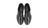 Prada Men's Black welt-sewn Leather Derby Business Shoes 2EG394