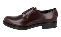 Prada Men's Brown welt-sewn Leather Derby Business Shoes 2EG394