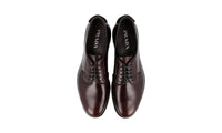 Prada Men's Brown welt-sewn Leather Derby Business Shoes 2EG394