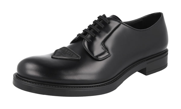 Prada Men's 2EG395 B4L F0002 welt-sewn Leather Business Shoes