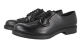 Prada Men's Black welt-sewn Leather Derby Business Shoes 2EG395