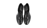 Prada Men's Black welt-sewn Leather Derby Business Shoes 2EG395