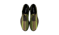 Prada Men's Green welt-sewn Lace-up Shoes 2EG399