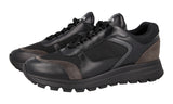 Prada Men's Black Leather Nylon Prax Sneaker 2EG403
