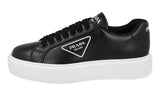 Prada Men's Black Leather Macro Bulky Sole Platform Sneaker 2EG405