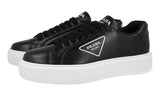 Prada Men's Black Leather Macro Bulky Sole Platform Sneaker 2EG405