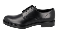 Prada Men's Black welt-sewn Leather Derby Business Shoes 2EG409