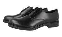 Prada Men's Black welt-sewn Leather Derby Business Shoes 2EG409